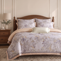 Ethereal Botanic Serenade Luxury Jacquard Duvet Cover Set